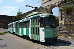 2025 / 08 - Řím, Aktuality z MHD a poslední tramvaje Stanga