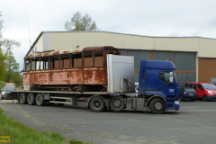 2017 - 04 30 - Odvoz vraku tramvaje 1134 na renovaci